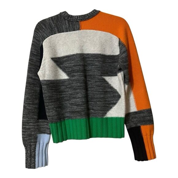 Me+Em Wool Cashmere Color Block Sweater Small Multicolor Knit Pullover Luxury - Picture 3 of 4